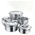 thumbnail image 4 of 4-Piece Insulated Casserole Food Warmer/Cooler Hot Pot Gift Set, 4000mL+5000mL+7500mL+10000mL, Stainless Steel, 4 of 9