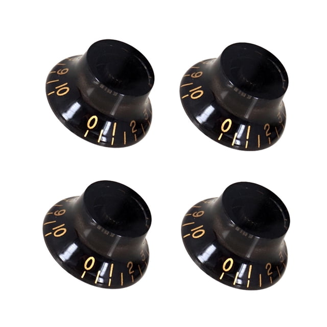 4 Tapas Perilla Control Tono Volumen Velocidad Guitarra Eléctrica para EPI LP (negro)