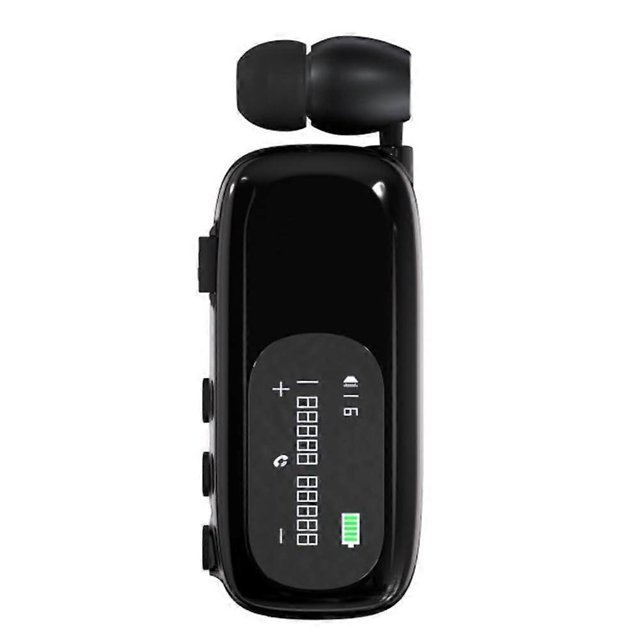 Business Clip Earphone Bluetooth 5.4 LCD Display Handsfree Wireless Headset Noise Canceling Call