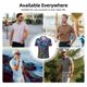 thumbnail image 5 of Balery Cosmic Purple Irises Camisa Polo de Hombre con Estampado, de Manga Corta y Tejido Medio, Camisa Tipo Golf Polo-Small, 5 of 6