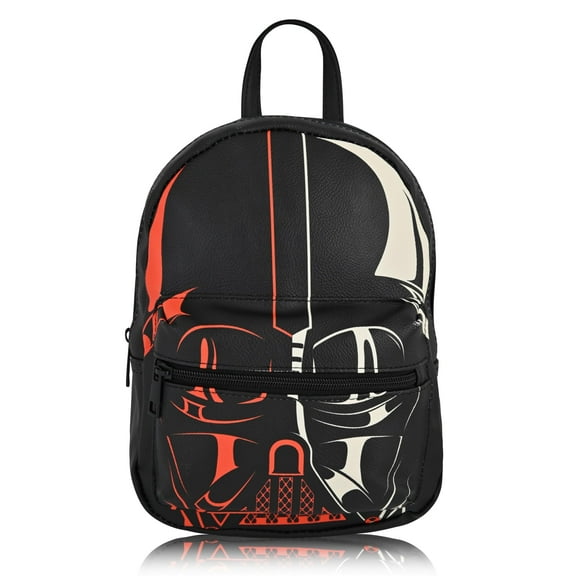Fast Forward Darth Vader Backpack for Men, Women, Unisex Cute PU Leather 10" Mini Darth Vader Backpack Purse Shoulder Purse | Darth Vader Bag and Darth Vader Accessories