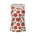 thumbnail image 4 of Haiem Hand Drawn Tomatoes Workout Tank Tops for Women, Athletic Sports Slim-Fit Tank Tops, Compression Sleeveless Dry Fit Shirts,Athletic Shirt-Medium, 4 of 9