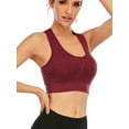 thumbnail image 1 of FUTATA 1/3 Pack Sports Bras For Womens High Support Yoga Bras Padded Push Up Racerback Bras Solid Colors Running Active Gym Workout Bras Crop Tops, 1 of 8