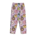 thumbnail image 5 of Xecao Cute Donuts Women's Straight Lounge Pajama Pants: The Epitome of Relaxed Sleepwear, 5 of 9