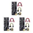 thumbnail image 2 of Maytalsory PCI-E 1x to 6x Exender Board USB Card Module Portable Mining Computer Motherboard Adapter Component Device Miner Black Slot+Red Wire 3Set, 2 of 6