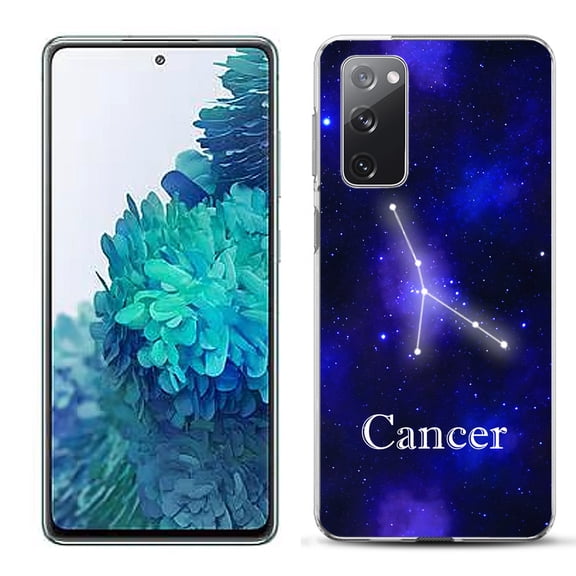 Slim-Fit Gel TPU Phone Case for Samsung Galaxy S20 FE 5G Fan Edition, by OneToughShield ® - Zodiac / Cancer