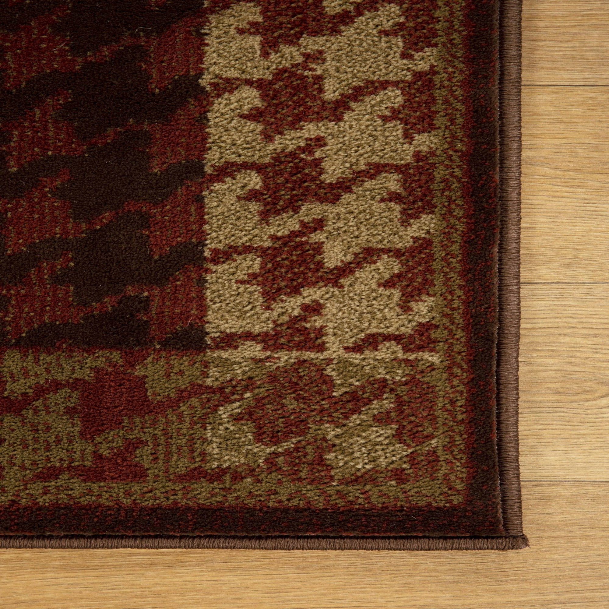 Superior Modern, Contemporary, Traditional Checkered Geometric Border Area Rug, 5' x 8'