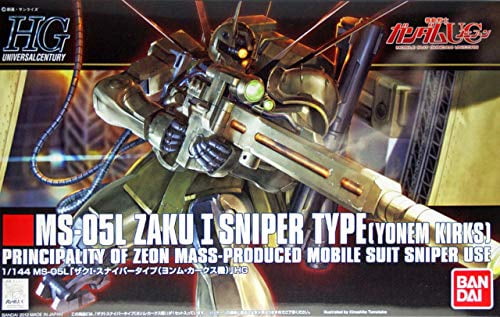 Bandai Zaku I Sniper Type Yonem Kirks Custom Hguc Gundam Model Kits Walmart Com