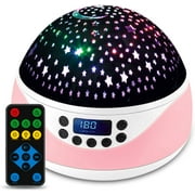 Zendure Star Night Light Projector, Remote Control Projector Night Light for Kids Bedrooms, 8 Colors Changing Options Projector, 360 Degree Rotating Baby Night Light with Timer & Music