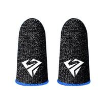 Huanledash Gaming Finger Sleeves Anti-slip Sweatproof Ultra-thin Touch Screen Gloves Fingertip Cover for Mobile Game