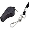 thumbnail image 6 of Black Whistle, 12 Packs Plastic Sports Whistles with Lanyard, Loud Crisp Sound Whistle Ideal for Coaches, Referees, and Officials, 6 of 8
