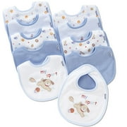 Gerber - Terry Cloth Bibs 10-Pack, Blue