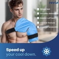 thumbnail image 3 of Envoltura fría de gel reutilizable con manguito rotador de hombros Ice Pack REVIX XL, 3 of 7