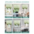 thumbnail image 5 of Sage Green Ombre Tie Up Curtains for Windows 63 Inch Length Balloon Curtains Kitchen Adjustable Balloon Window Shade Modern Abstract Art Ocean Oil Painting Tie Up Bathroom Curtain Window 42"x63", 5 of 6