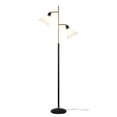 thumbnail image 5 of Better Homes & Gardens 68"H Metal Floor Lamp with Adjustable Dual Shades, Black and Gold Finish, White Linen Shades, 5 of 10