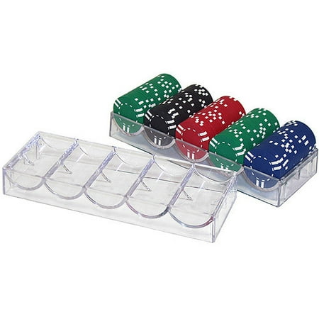 Trademark Poker 10 Clear Acrylic Poker Chip Racks