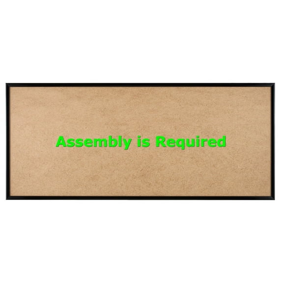 Quadro Frames 9x27 inch Picture Frame, Black, Style P375-3/8 inch Wide Molding