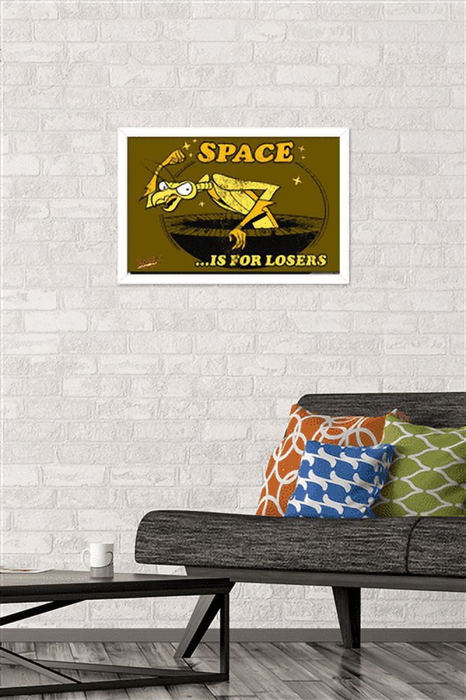 Space Ghost Coast to Coast - Space Is For Losers Wall Poster, 14.725" x 22.375", Framed