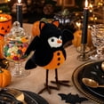 thumbnail image 6 of Halloween Bird Fall Decor, Spooky Plush Bird Decoration Standing Bird Figurine Tabletop Tiered Tray Decor Home Rustic Farmhouse Gifts, 6 of 6