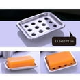 thumbnail image 2 of FELTECHELECTR 1Set Square Stainless Steel Soap Dish Tray for Bathroom with Drainer and Extend Soap Life, 2 of 8