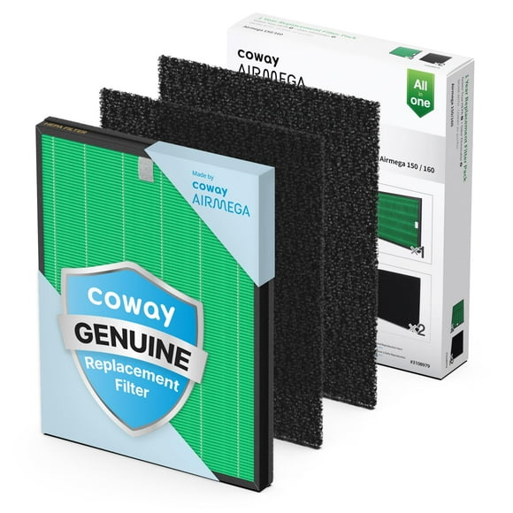 Juego de filtros de repuesto para purificador de aire Coway Airmega 150