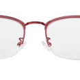 thumbnail image 4 of Metal Frame Blue Light Blocking Lens Reading Glasses Unisex Men Women Elderly Glasses(+400 ), 4 of 5