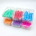 thumbnail image 2 of Cepillo interdental tipo L con cabezal intercambiable, cepillo interdental, cepillo interdental, cepillo de dientes de ortodoncia, 20 unidades por caja, 2 of 6
