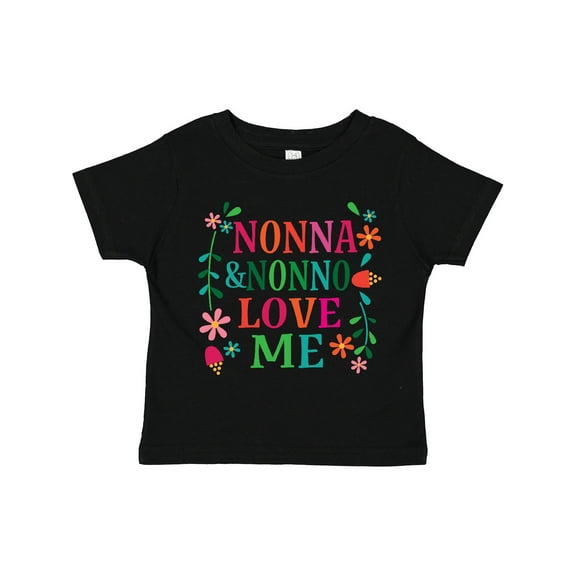 Inktastic Nonna and Nonno Love Me Girls Toddler T-Shirt