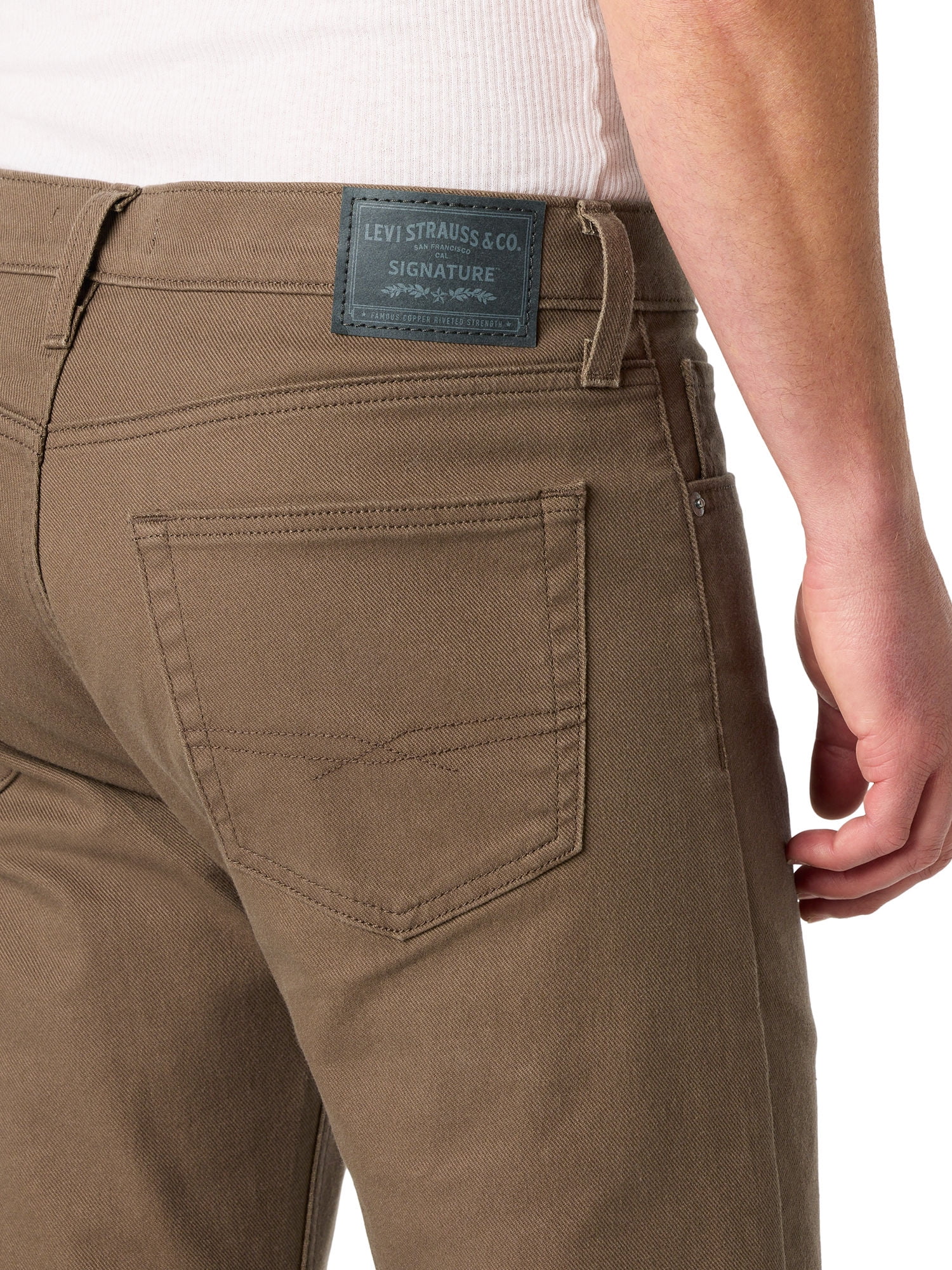 Levi Strauss Signature Men's and Big and Tall Slim Straight Fit Jeans