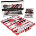 thumbnail image 1 of Set de backgammon Crazy Games Classic con funda de piel de 38 cm, 1 of 6