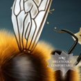 thumbnail image 3 of Honeybee Elegant Chiffon Silk Scarf for Women - Lightweight Breathable Shawl Wrap - 180x73 cm, 3 of 6