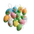 thumbnail image 2 of 12 huevos de Pascua colgantes, regalos para niños, juguetes, manualidades, huevos de pájaro artificiales para el hogar. Estilo D, 2 of 9