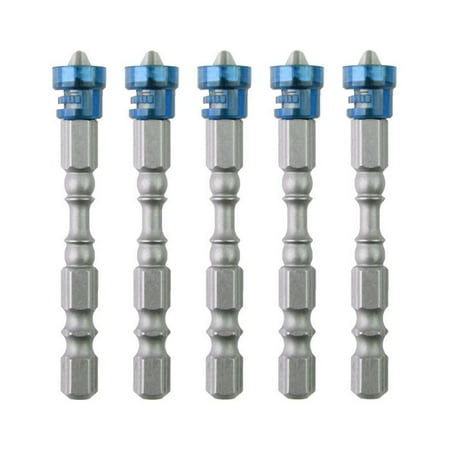 

Hzsb 5Pcs PH2 Cross Screwdriver Bit Set High Hardness Alloy Steel Heavy Duty Hex Shank for Home Use