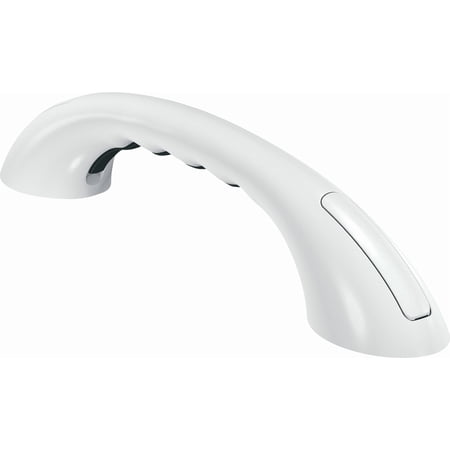Moen Inc Moen Home Care Glacier Grab Bar with Rubber Pad - Pack of 4 — ADA-Compliant Wall-Mount, Concealed-Screw Install