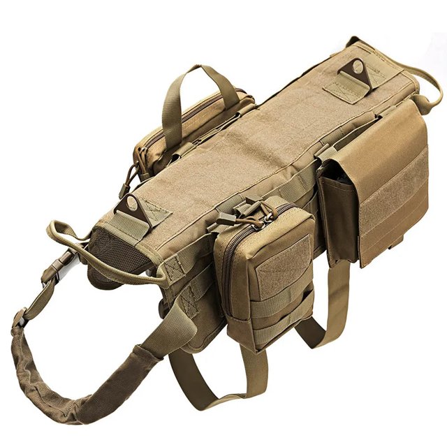 Camouflage Big Dog Harness Pet German Shepherd K9 Malinois Training Vest Tactical Dog Harness and Leash Set For Dogs ShopWise Round