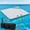 Blue, variant on Inflatable Floating Dock Platform, Non-Slip PVC, with Handles