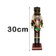 thumbnail image 6 of 12 inch Height Wooden Nutcracker Soldier Ornaments Handcraft Drum, 6 of 10