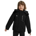 thumbnail image 4 of Wantdo Kid's Recycled Winter Jacket Hooded Ski Jacket Warm Winter Snow Coat Black 10/12, 4 of 9