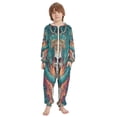 thumbnail image 2 of Soft and Comfortable One-Piece Pajamas Jumpsuits Skeleton and Dragon, 2 of 8