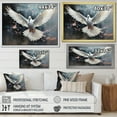 thumbnail image 4 of Designart "Minimalist Blue Tranquility III" Dove Canvas Wall Art, 4 of 7