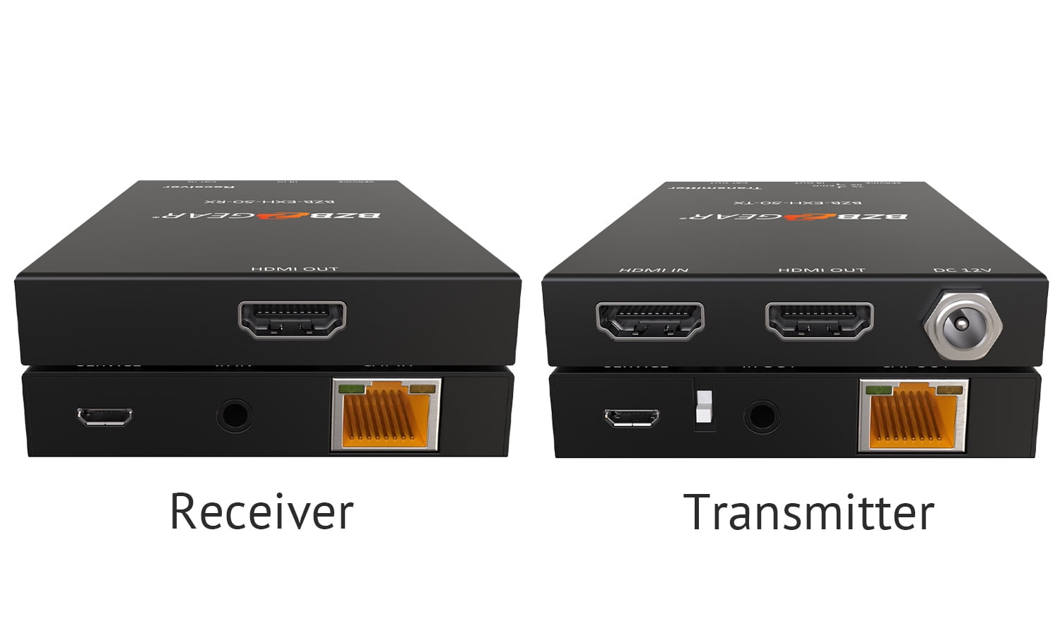 BZBGEAR 4K/UHD HDR HDMI Extender (Transmitter/Receiver) Kit Over Single