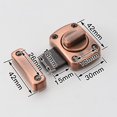 thumbnail image 7 of ABCISI Rotate Bolt Latch Gate Latches, Safety Sliding Door Latch, Cupboard Door Latch Bolt Buckle for Cabinet Closet Cupboard Accessory, Model 3-016 (Pack of 2）, 7 of 7