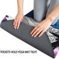 thumbnail image 3 of Purple Butterfly Rose Pattern Hot Yoga Mat Towel Non Slip for Hot Yoga - Quick-Drying Yoga Mat Cover with 4 Corner Pockets with Travel Bag - Hot Yoga Towel Non Slip 70"x26", 3 of 6