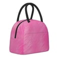 thumbnail image 2 of YFYANG Portable Waterproof Insulated Lunch Bag, Pink Textured Background Reusable Cooler Bag / Picnic Bag for Adults Teens, 2 of 9