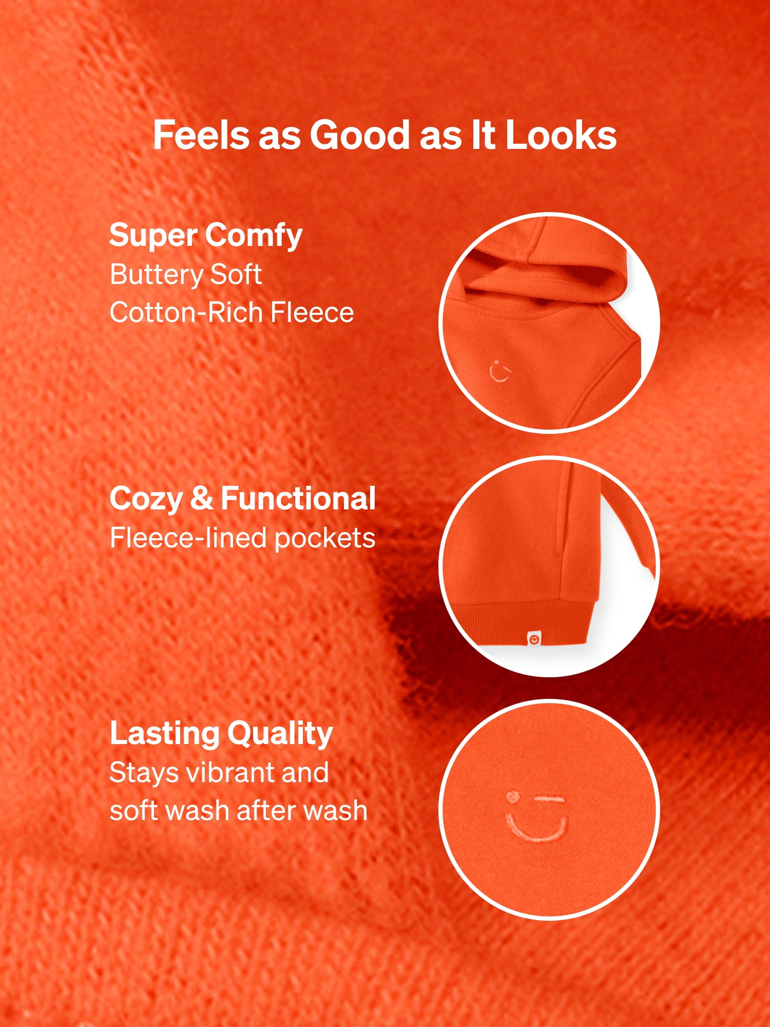 Color Mix by Garanimals Kids Fleece Hoodie, Sizes 6–16
