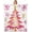 Colour103, variant on Kids Pink Merry Christmas Fleece Throw Blanket Throw 50"x60" Xmas Tree Gingerbread Man Plush Blanket for Boys Girls Candy Cane House Winter Sherpa Blanket Happy New Year Fuzzy Blanket