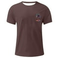 thumbnail image 4 of Cotton T Shirts for Men 3xl Trendy Slim Fit Crew Neck Holiday Tee Tops Short Sleeve Performance Tee for Gym Tennis, 4 of 4
