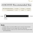 thumbnail image 5 of XIATIAN Men Canvas Fabric Belts Casual Web Cloth Belts with Black Double Ring Buckle 2 Pack, 5 of 6