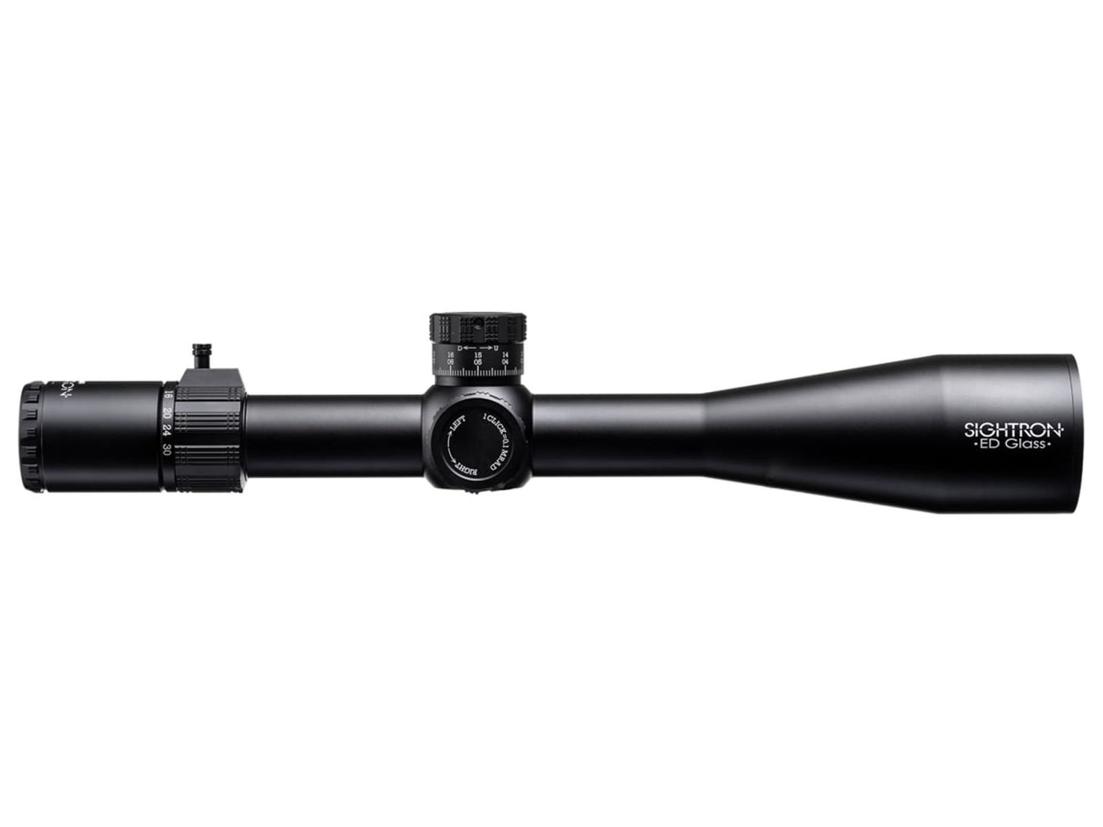 Sightron S6 Rifle Scope, 5-30x56mm, 34mm Tube, Second Focal Plane, MOA-7 IR Reti