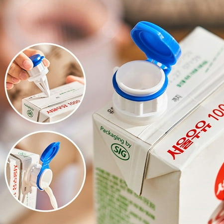 

2 Pieces Spout Pourer Milk Bottles Bottle Splitter Beverage Changeover Caps